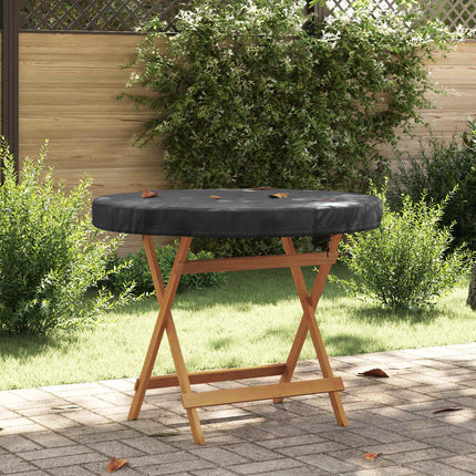 Udendørs Borddække 92 x 92 x 10 cm 210D Oxford Stof Rund Sort