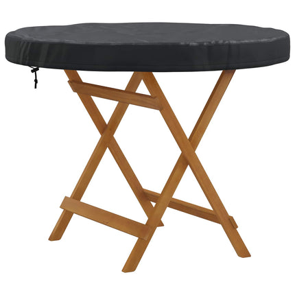 Udendørs Borddække 92 x 92 x 10 cm 210D Oxford Stof Rund Sort