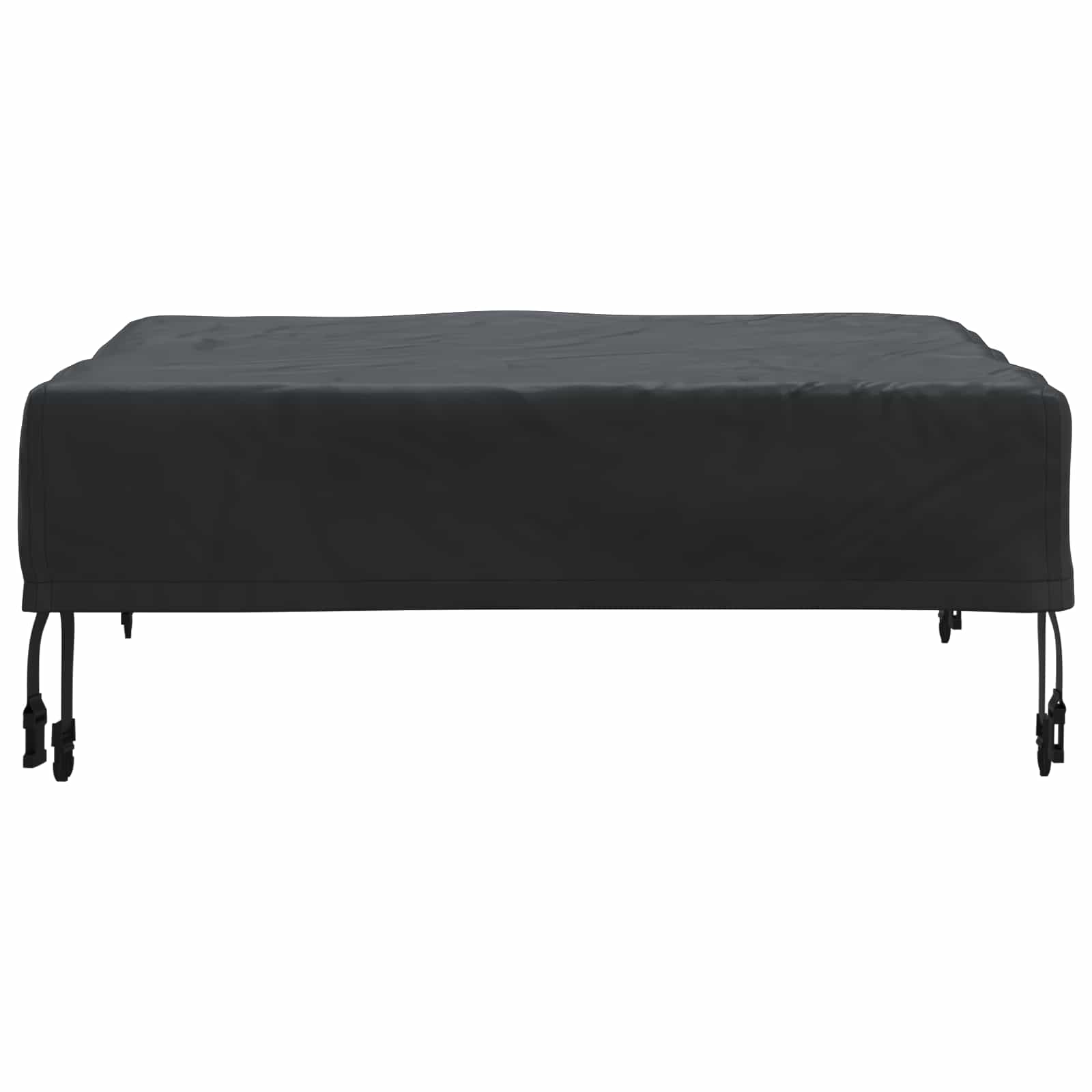 Borddække Ensfarvet Sort 82 x 82 x 15 cm Stof