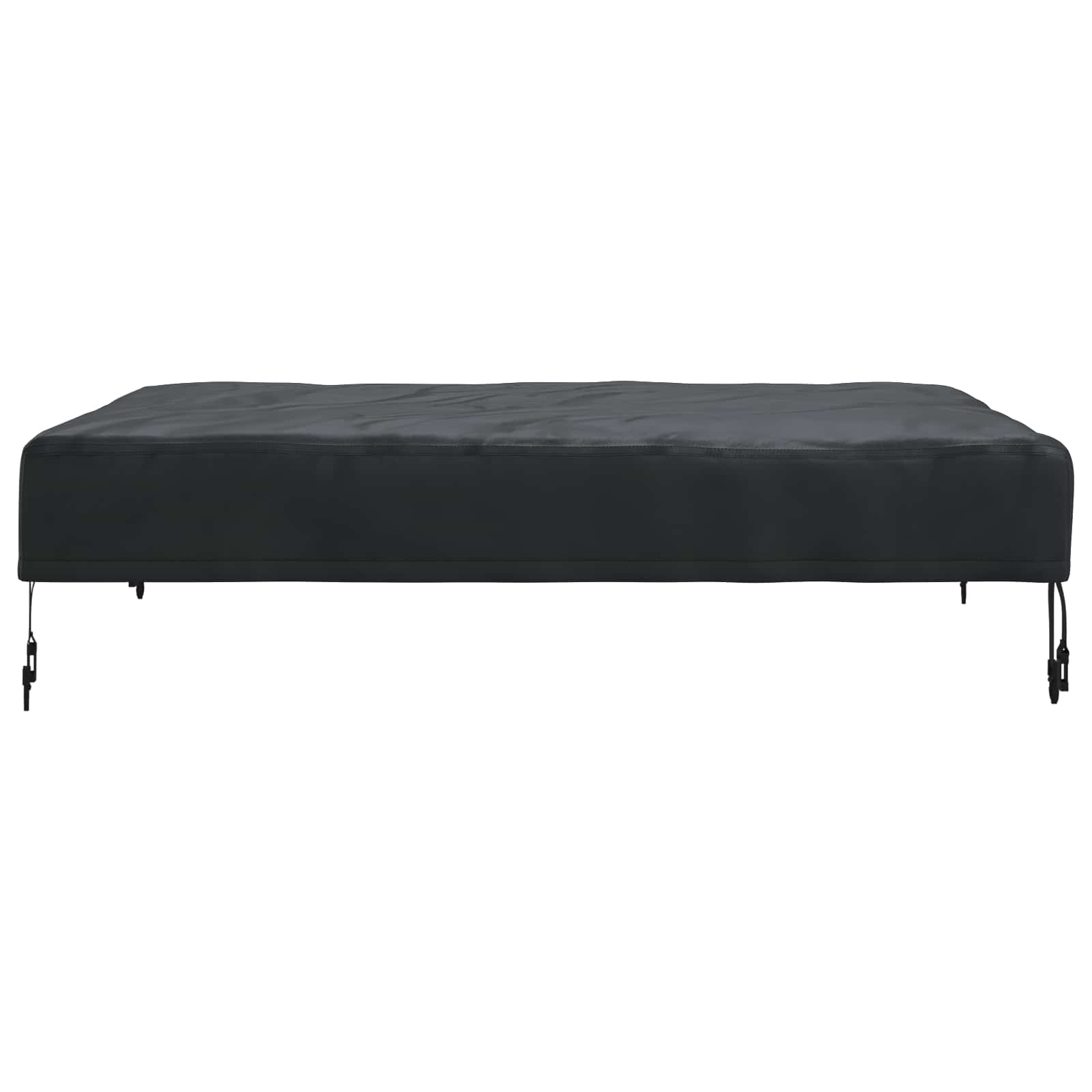 Borddække Ensfarvet Sort 92 x 92 x 15 cm Stof