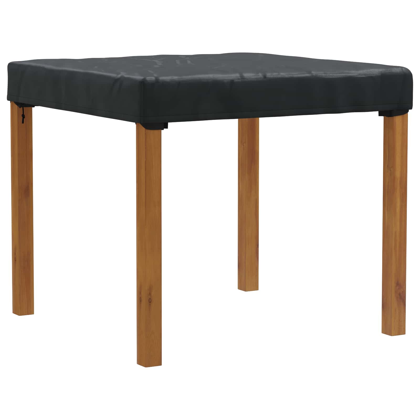 Borddække Ensfarvet Sort 92 x 92 x 15 cm Stof