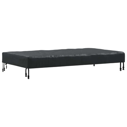 Borddække 122 x 72 x 15 cm Stof Rektangulær Vandtæt Sort