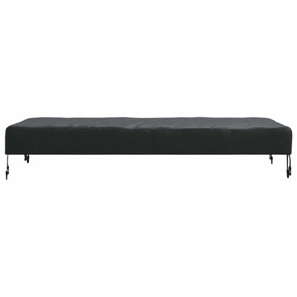 Borddække 142 x 82 x 15 cm Stof Rektangulær Vandtæt Sort
