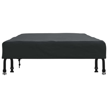 Borddække 142 x 82 x 15 cm Stof Rektangulær Vandtæt Sort