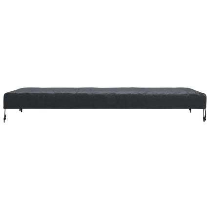 Borddække 182 x 92 x 15 cm Stof Rektangulær Vandtæt Sort