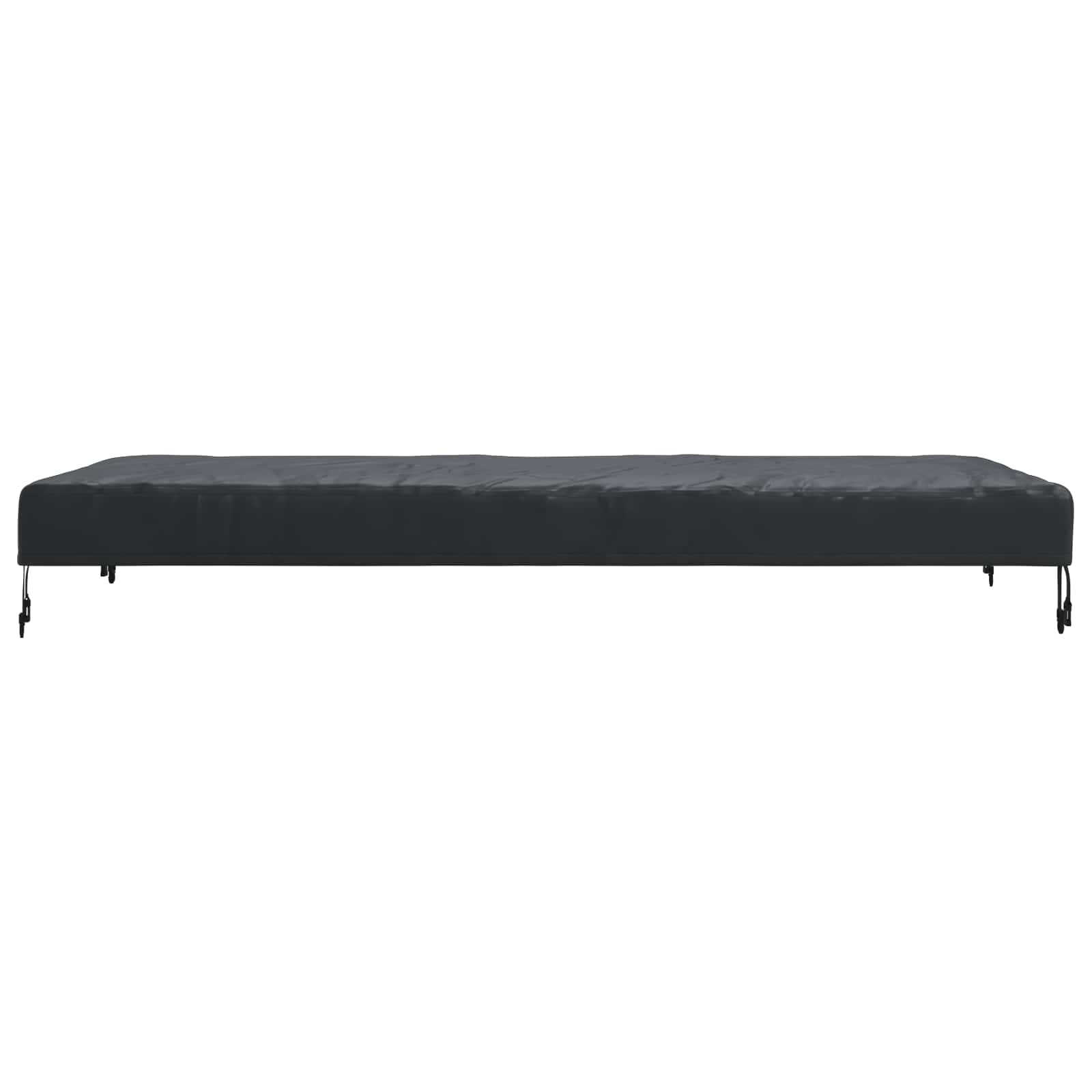 Borddække Ensfarvet Sort 182 x 92 x 15 cm Stof