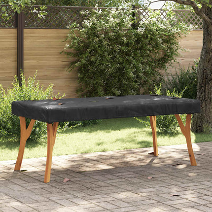Borddække 182 x 102 x 15 cm Stof Rektangulær Vandtæt Sort