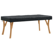 Borddække Ensfarvet Sort 182 x 102 x 15 cm Stof