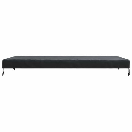 Borddække 202 x 92 x 15 cm Stof Rektangulær Vandtæt Sort