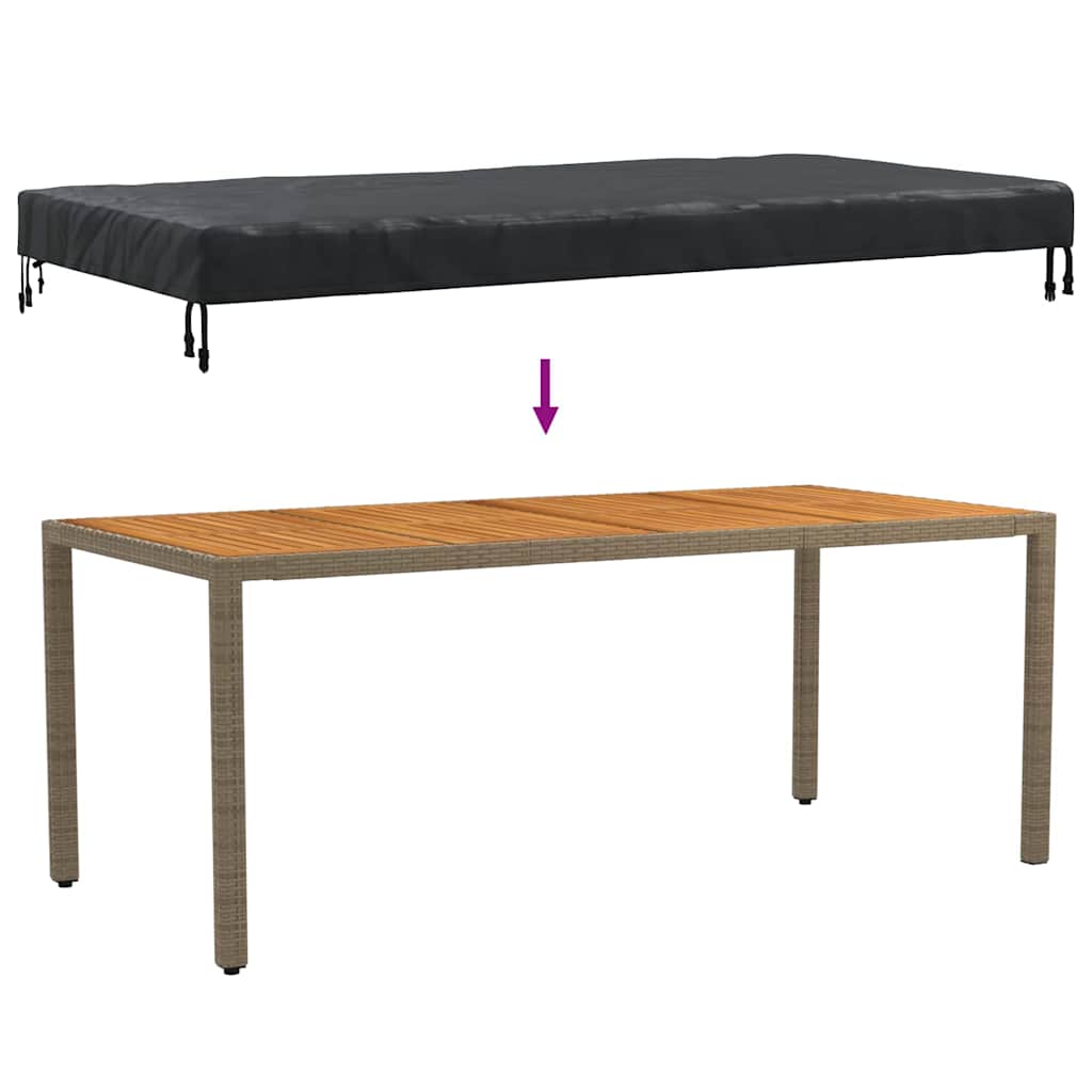 Overtræk til havemøbler 202 x 92 x 15 cm 600D Oxford Stof