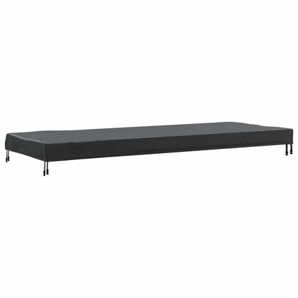 Borddække 262 x 102 x 15 cm Stof Rektangulær Vandtæt Sort
