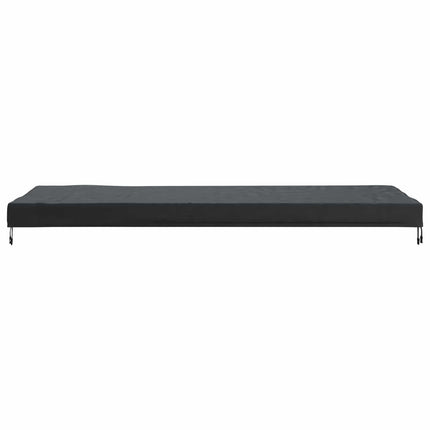 Borddække 262 x 102 x 15 cm Stof Rektangulær Vandtæt Sort