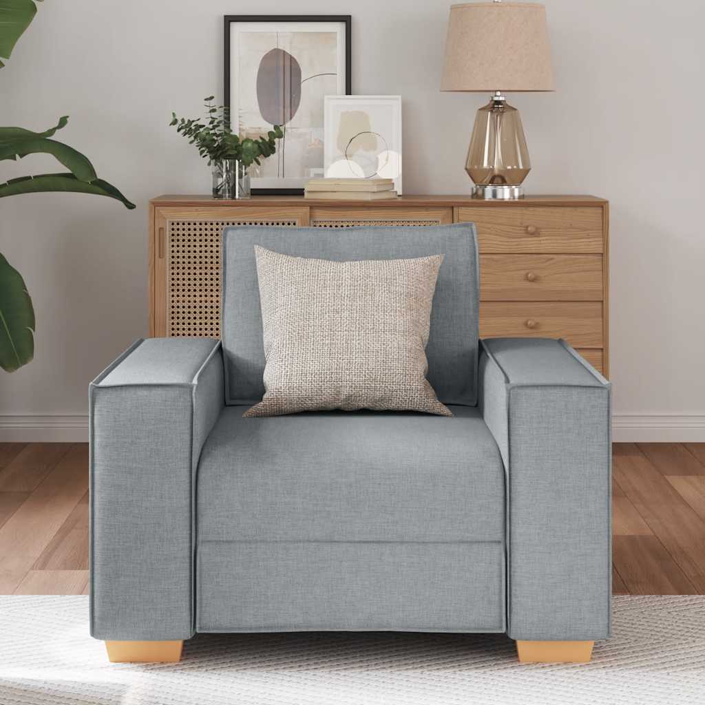 sofastol lysegrå 60 cm stof
