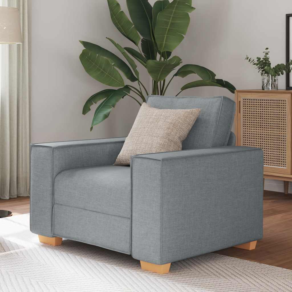 sofastol lysegrå 60 cm stof