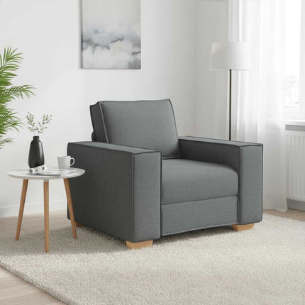 sofastol mørkegrå 100x78x84 cm stof