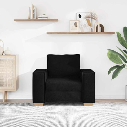 sofastol sort 100x78x84 cm stof