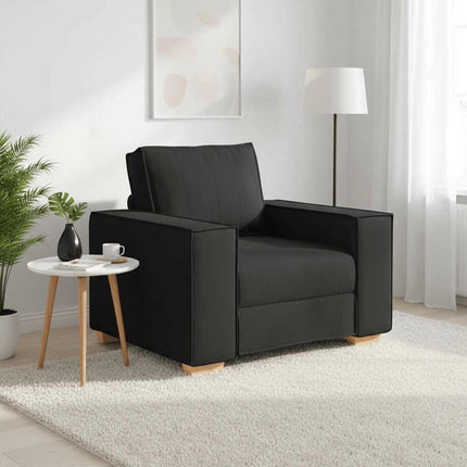 sofastol sort 100x78x84 cm stof