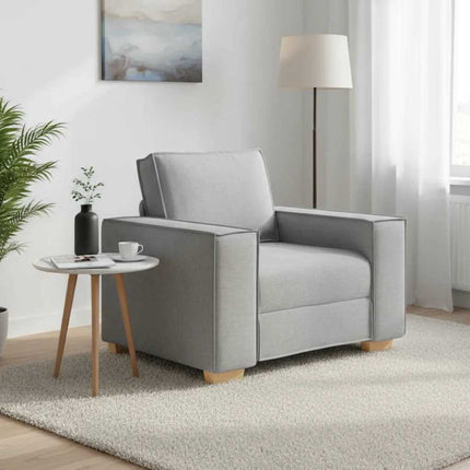 Sofastol Skygrå 100x78x84 cm Stof