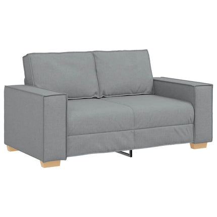 2-personers sofa lysegrå 160x78x84 cm stof