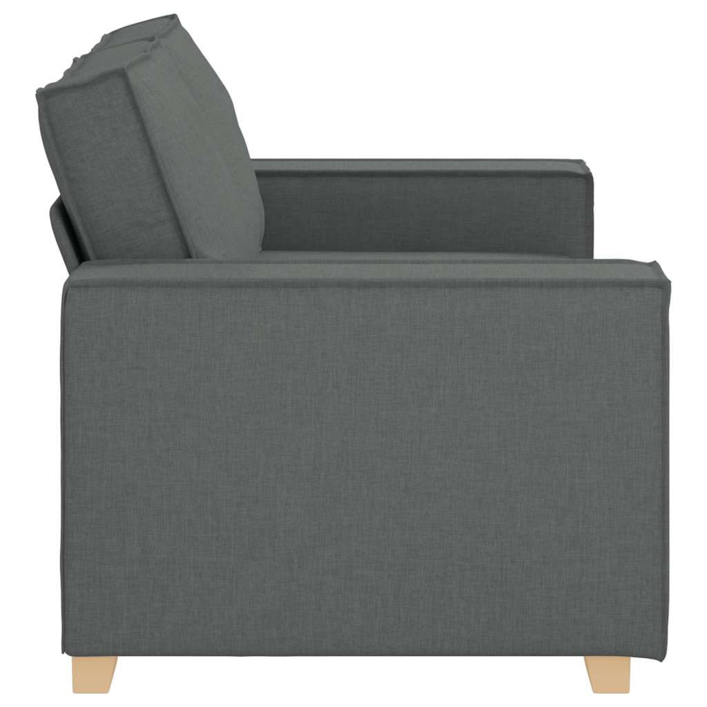 2-personers sofa mørkegrå 120 cm stof