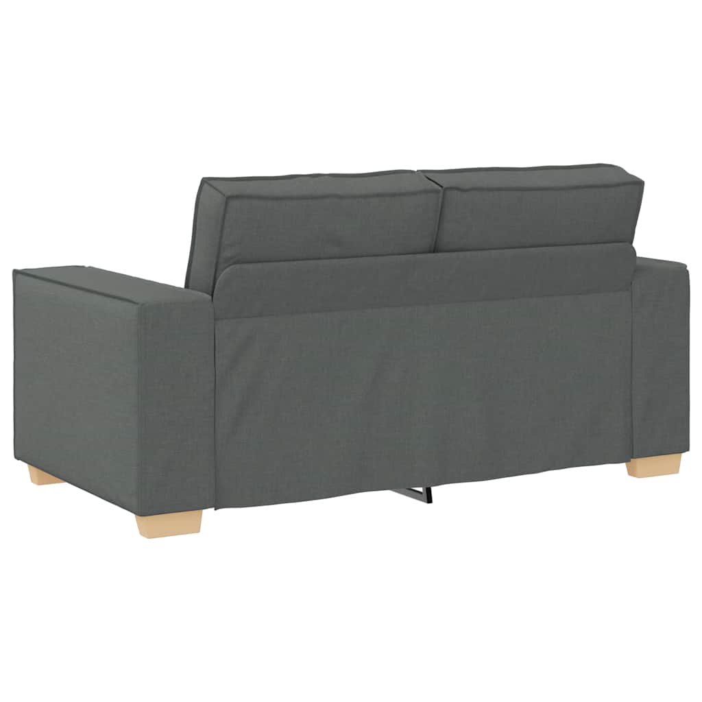 2-personers sofa mørkegrå 120 cm stof
