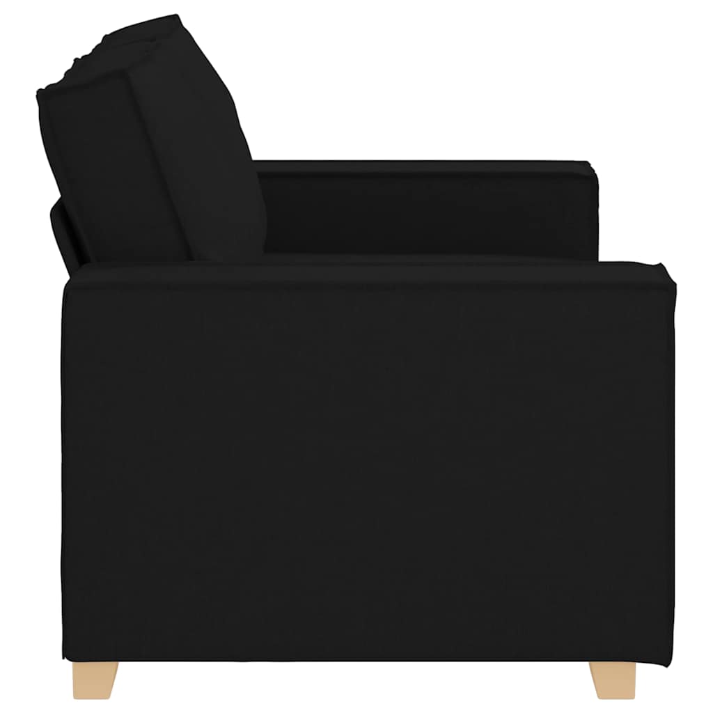 2-personers sofa sort 120 cm stof