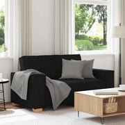 2-personers sofa sort 120 cm stof