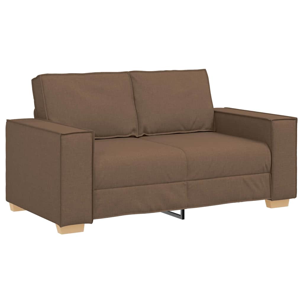 2-personers sofa brun 120 cm stof