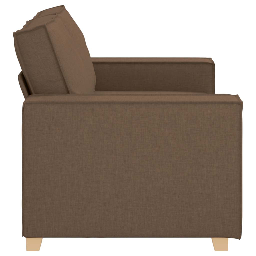 2-personers sofa brun 120 cm stof