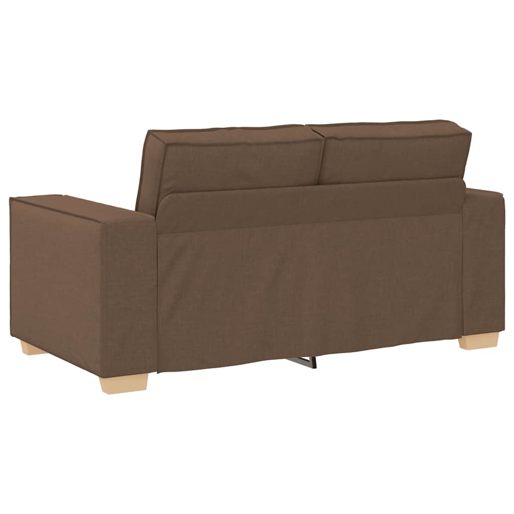 2-personers sofa brun 120 cm stof