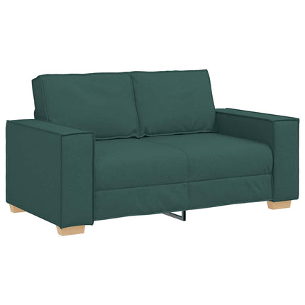 2-personers sofa mørkegrøn 160x78x84 cm stof