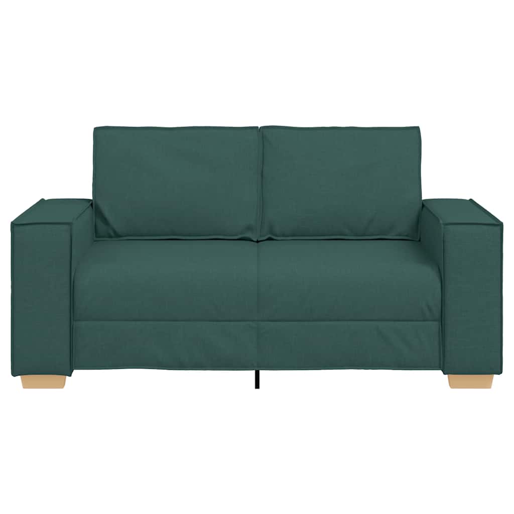2-personers sofa mørkegrøn 120 cm stof