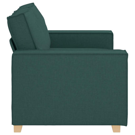 2-personers sofa mørkegrøn 160x78x84 cm stof