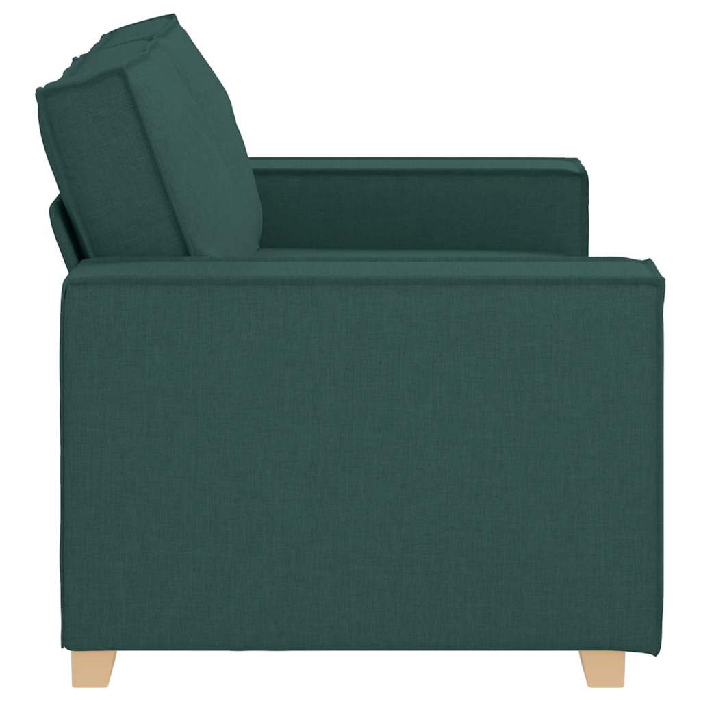 2-personers sofa mørkegrøn 120 cm stof