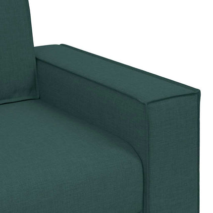 2-personers sofa mørkegrøn 160x78x84 cm stof