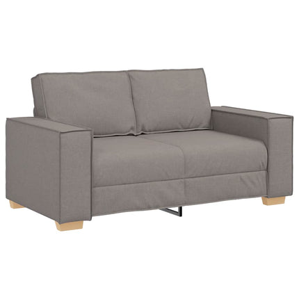 2-personers sofa taupe 160x78x84 cm stof