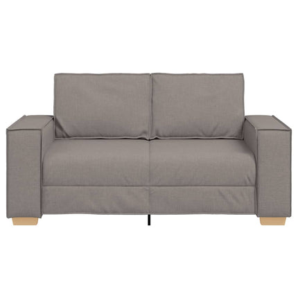 2-personers sofa taupe 160x78x84 cm stof