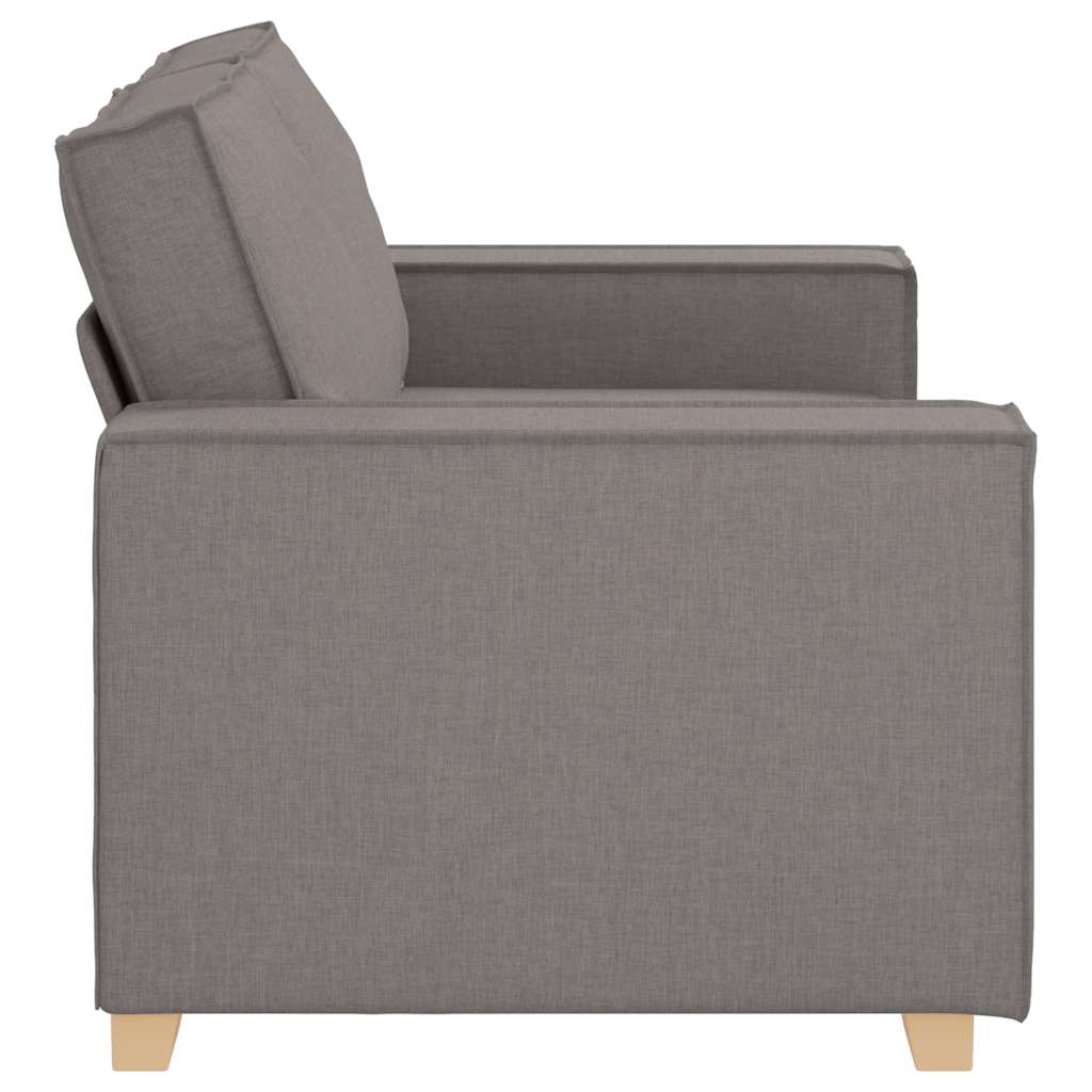 2-personers sofa taupe 120 cm stof