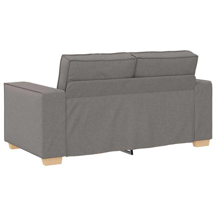 2-personers sofa taupe 160x78x84 cm stof