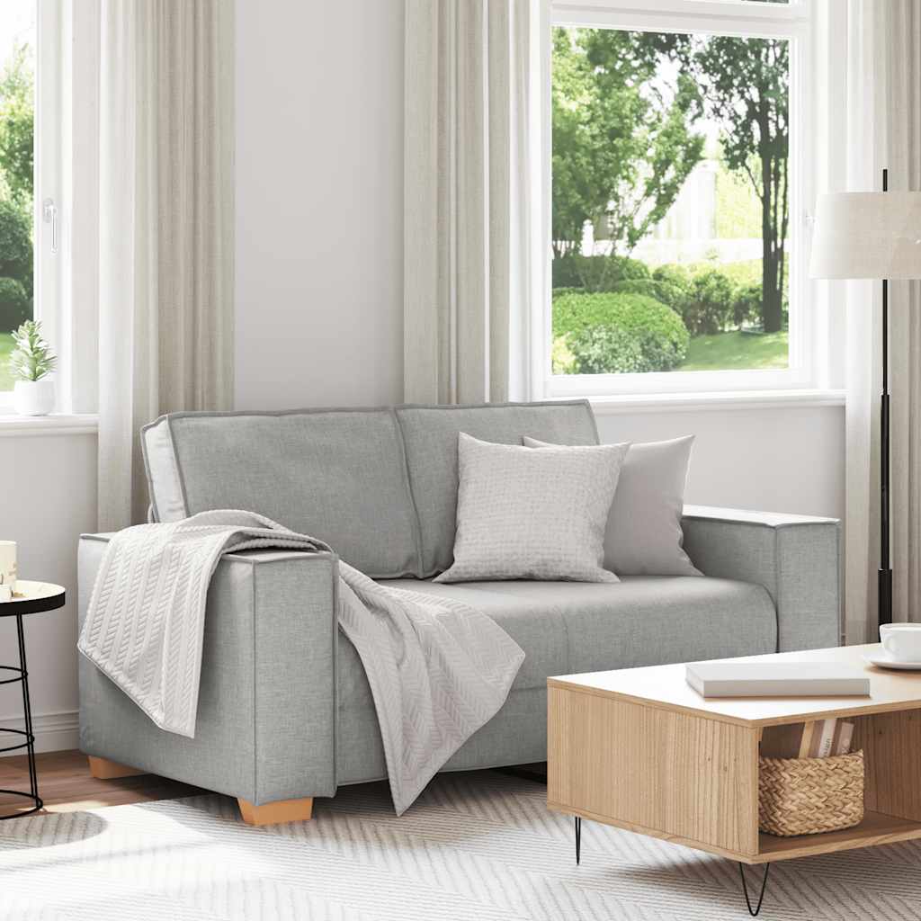vidaXL 2-personers sofa skygrå 160x78x84 cm stof