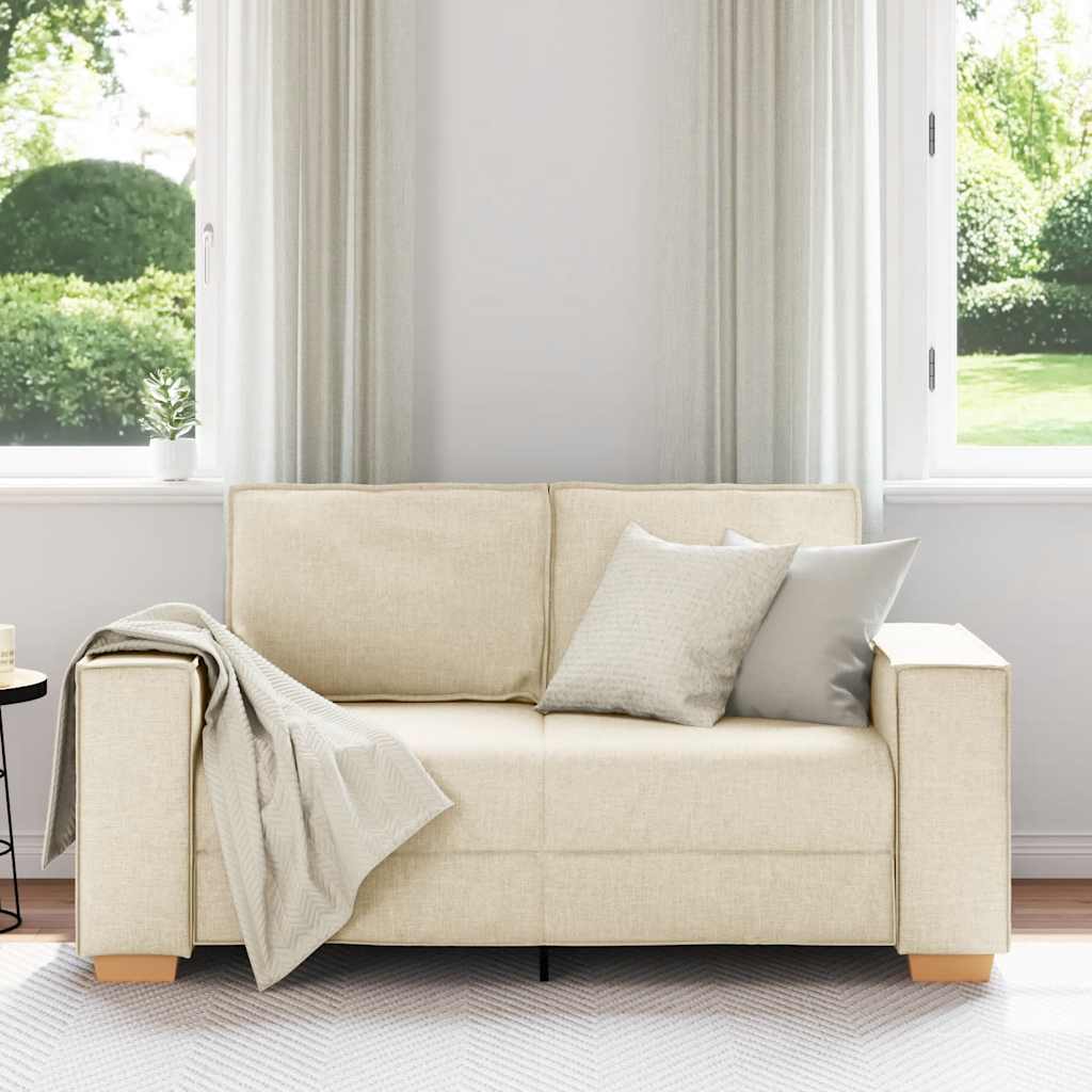 2-personers sofa i linned 120 cm