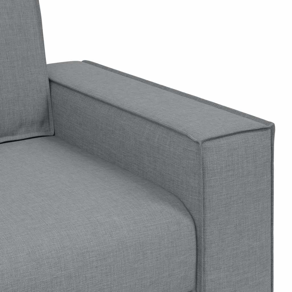 2-personers sofa lysegrå 140 cm stof