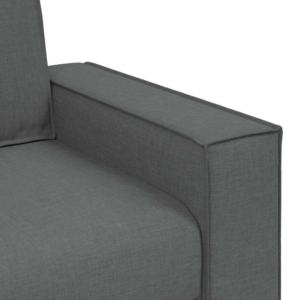 2-personers sofa mørkegrå 140 cm stof