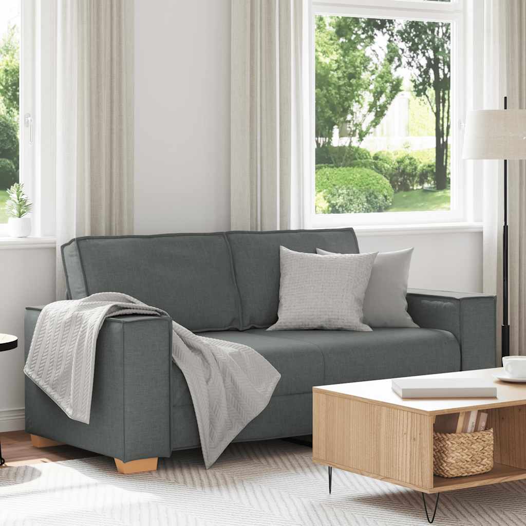 vidaXL 2-personers sofa mørkegrå 180x78x84 cm stof