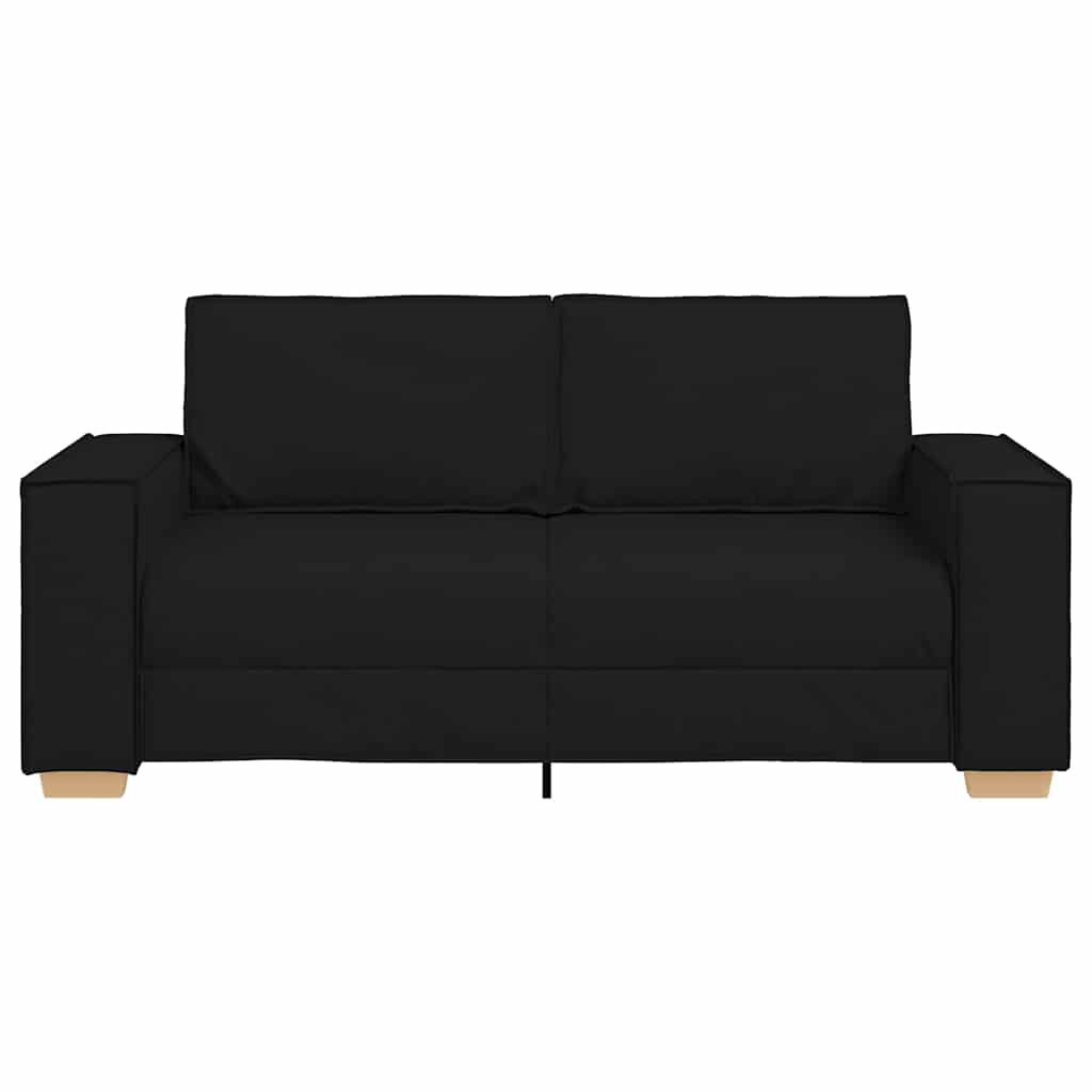 2-personers sofa sort 140 cm stof