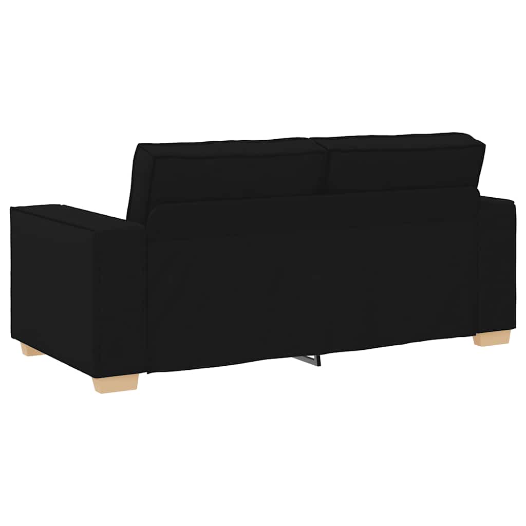 2-personers sofa sort 140 cm stof
