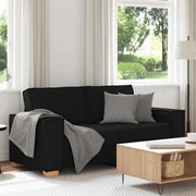 2-personers sofa sort 140 cm stof
