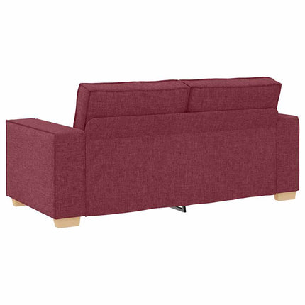 2-personers sofa vinrød 180x78x84 cm stof
