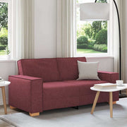 2-personers sofa vinrød 140 cm stof