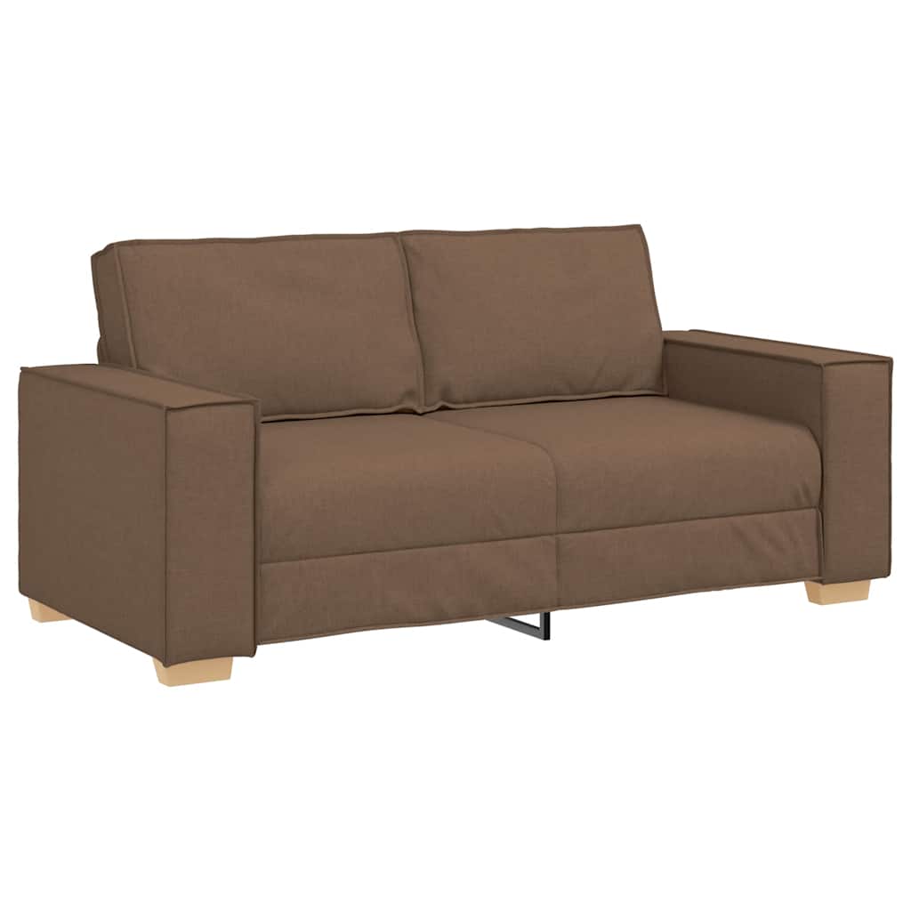 2-personers sofa brun 140 cm stof